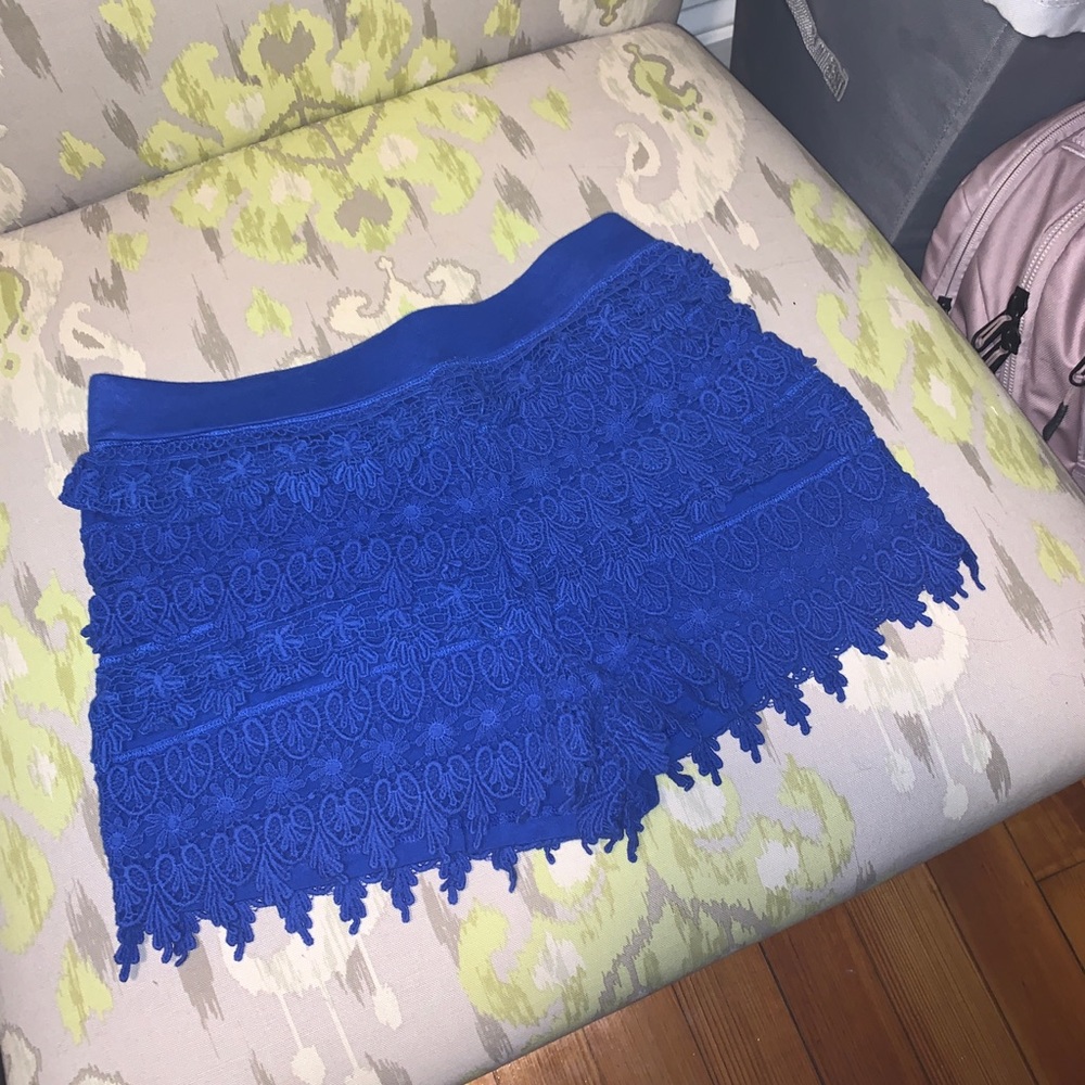 Bright blue express shorts